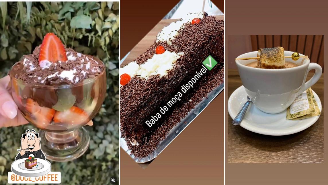 Bolo de chocolate em Doce coffee