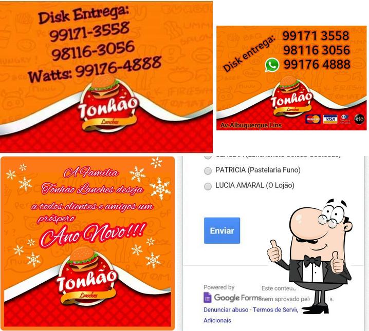Here's a picture of Tonhão Lanches
