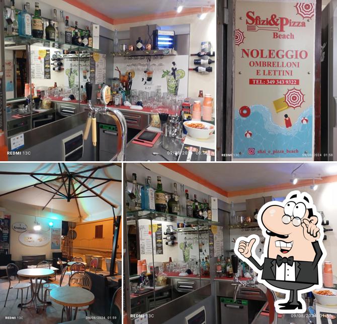 Gli interni di Sfizi & pizza
