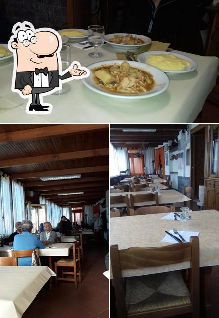 Dai un’occhiata alla foto che presenta la interni e cibo di Osteria dei Funghi