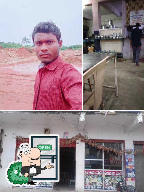 Sri Panchami Mess is distinguished by exterior and bar counter