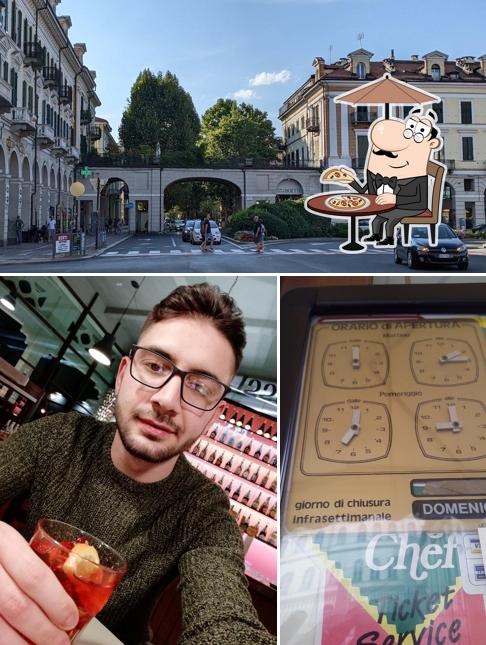 La foto della esterno e bancone da bar di Self-Service Il Sole