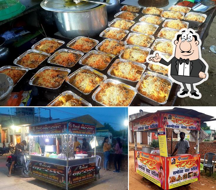 The interior of Shyam natkhat banarasi chat bhandar