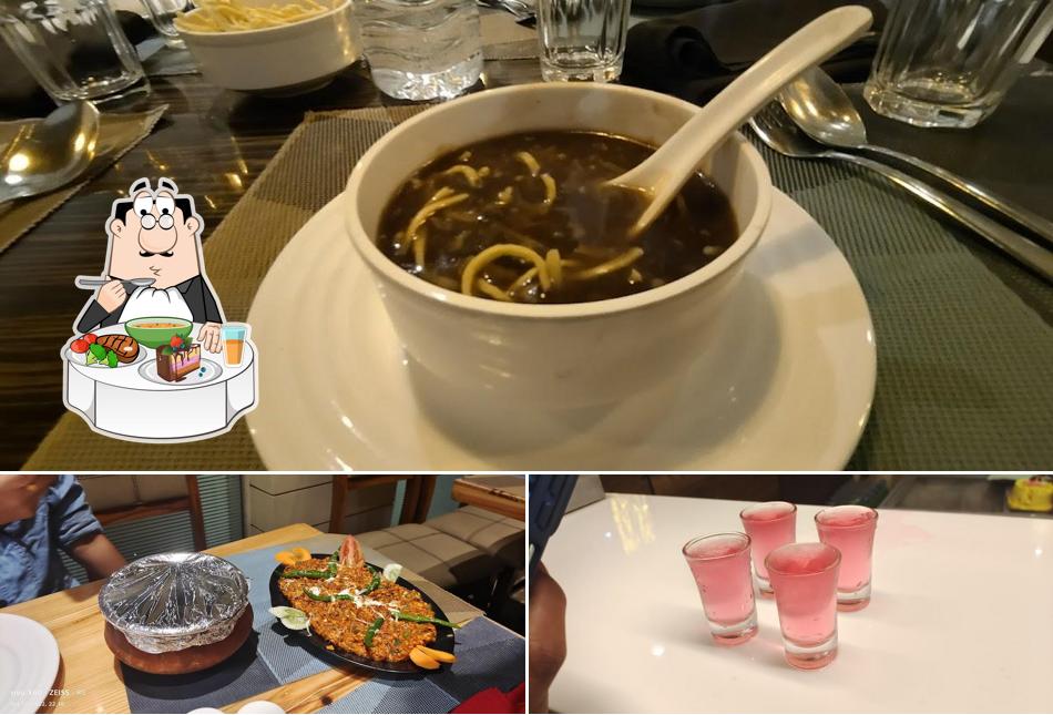 Hot and sour soup at The Citrine Fine Dine