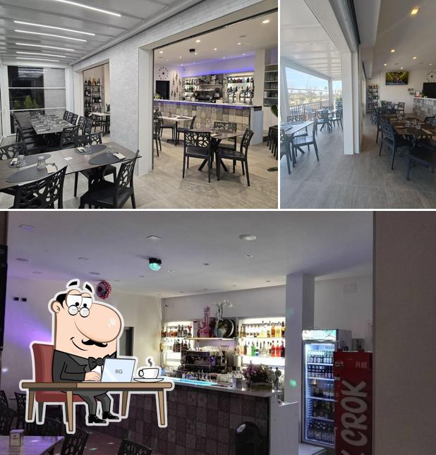 Dai un'occhiata agli interni di Blue Ice Food&Drink