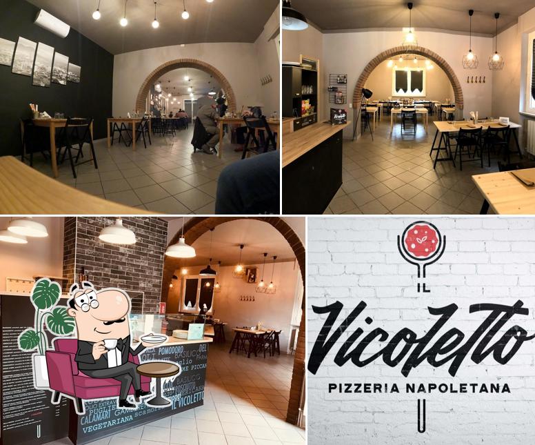 Gli interni di Il Vicoletto Pizzeria Napoletana con cucina