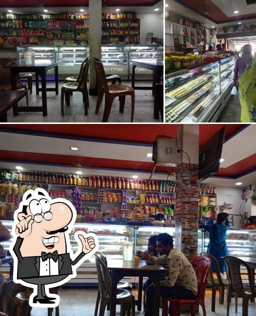 The interior of Makallu Sweets House