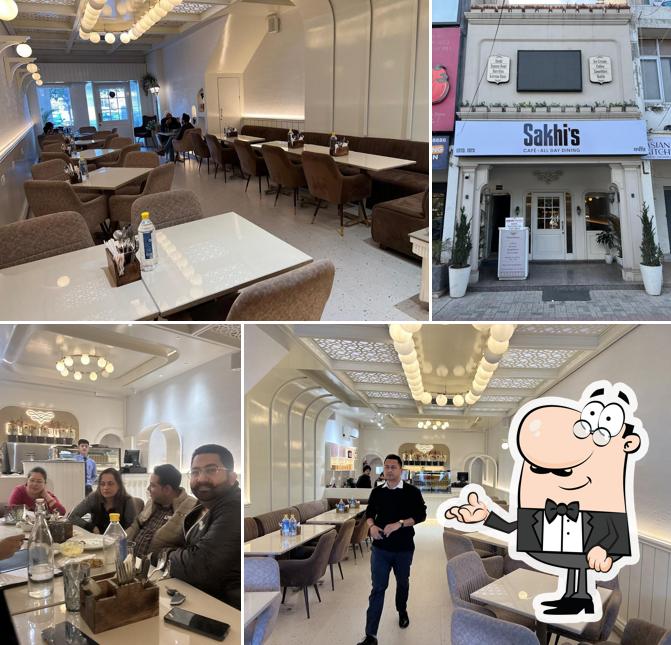 The interior of Sakhis - Cafe and All Day Dining