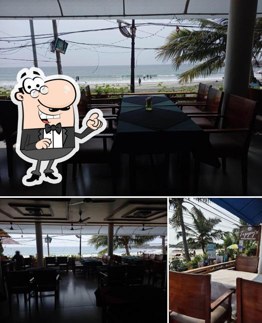 Take a seat at one of the tables at Tippy's Restaurant