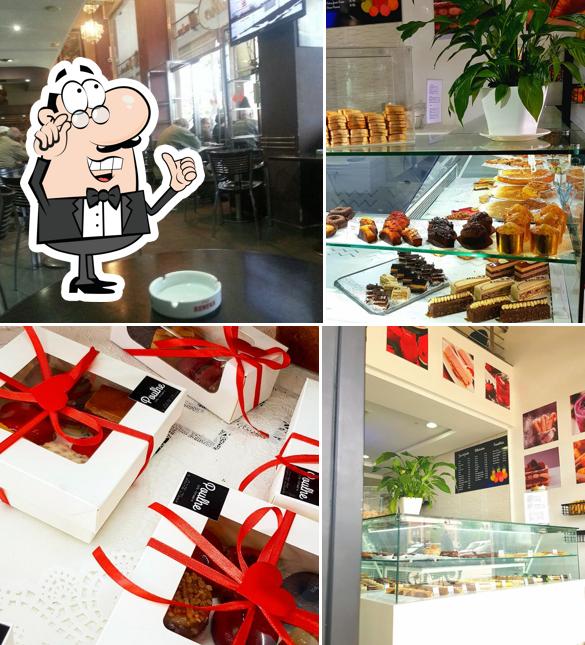 Installez-vous à l'une des tables de Café Poulhe