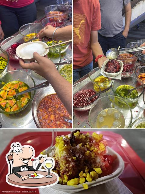 Meals at Gulab icedish and gola