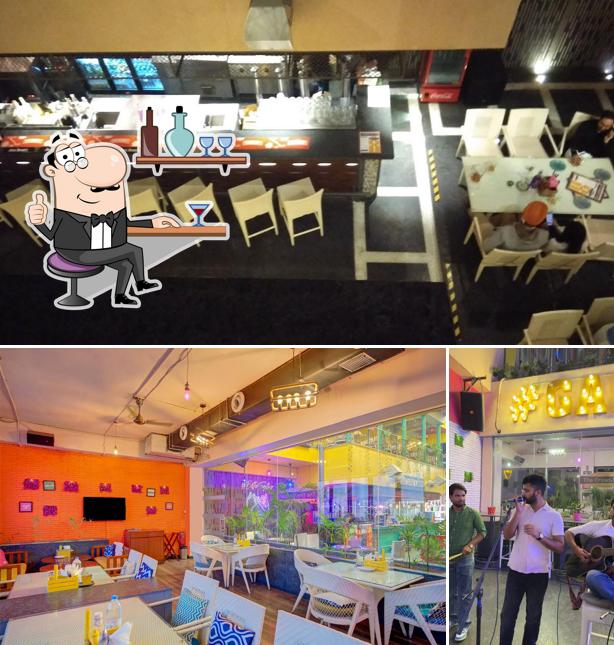 Take a seat at one of the tables at The BrewMaster Amritsar MicroBrewery
