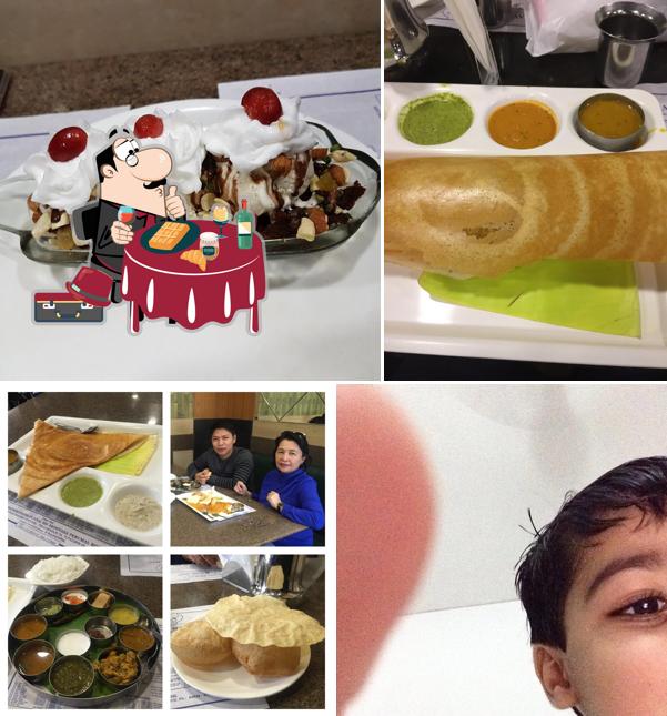 Waffles at Hotel Saravana Bhavan