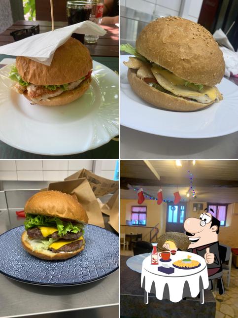 Prenditi un hamburger a buffet Bunker