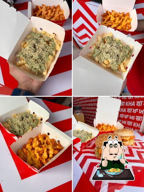 Food at KHA - Burgers, Fries, Fried Chicken