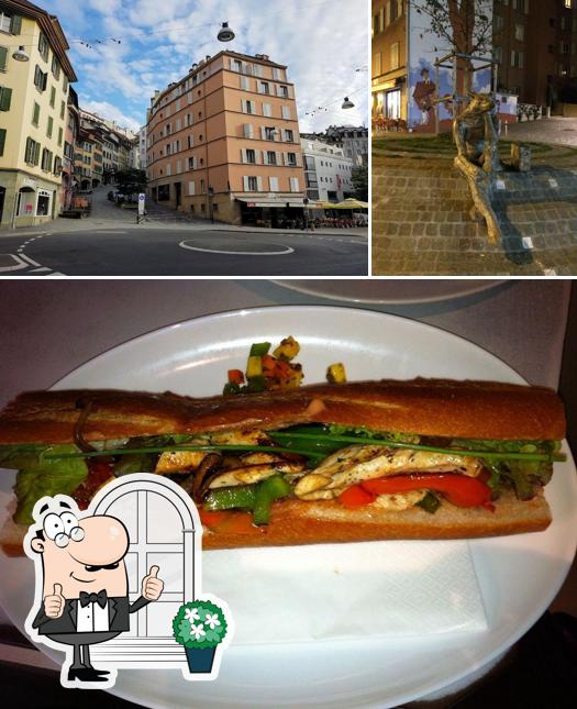 Tra le diverse cose da Le Byblos si possono trovare la esterno e cibo