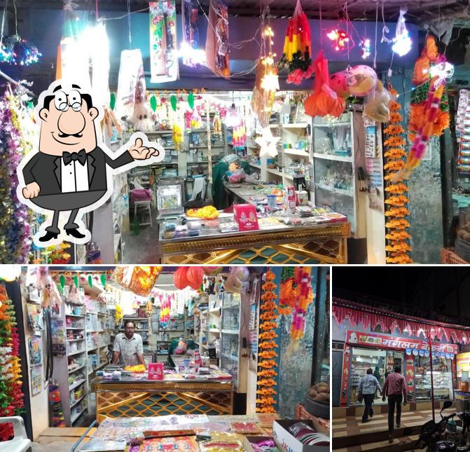 The interior of Manglam bakery and sweets