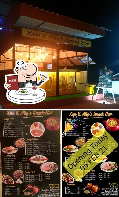The photo of Xan & Ally's Snack Bar’s food and interior