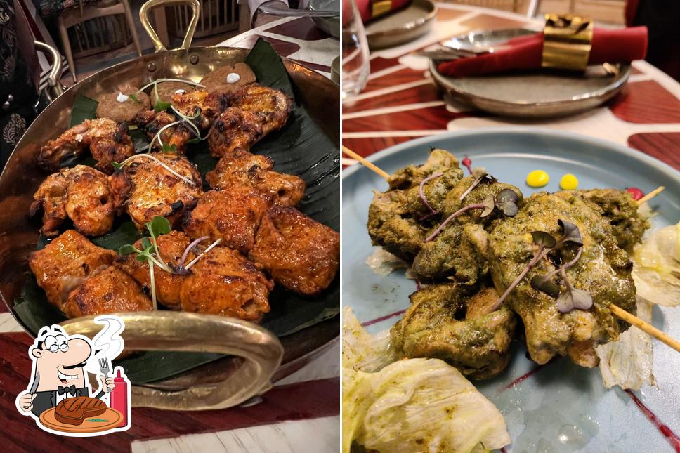 Anardana Sangam Courtyard offers meat dishes