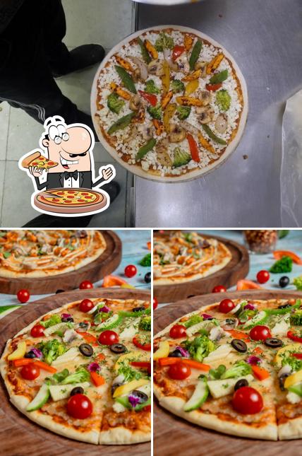 Pick pizza at Classy Cafe Bar & Restaurant