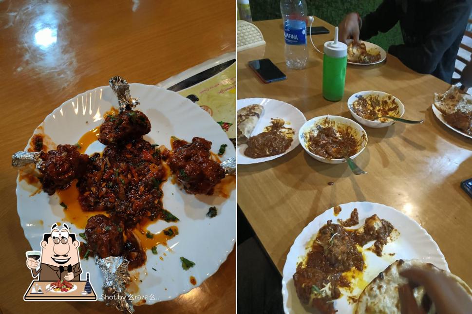 Get meat meals at Spice garden restaurant