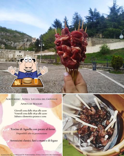 Cibo al Agriturismo Antica Locanda del Giovenco