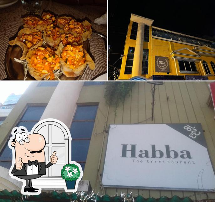 The image of exterior and food at Habba The Unrestaurant
