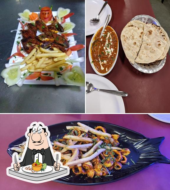 Food at Krishna family bar and restaurant
