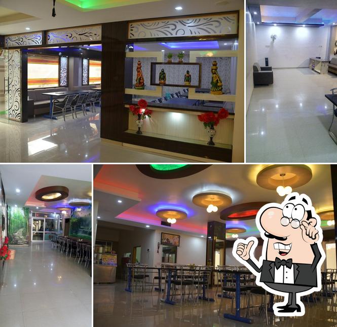 The interior of Rudra Family Restaurant