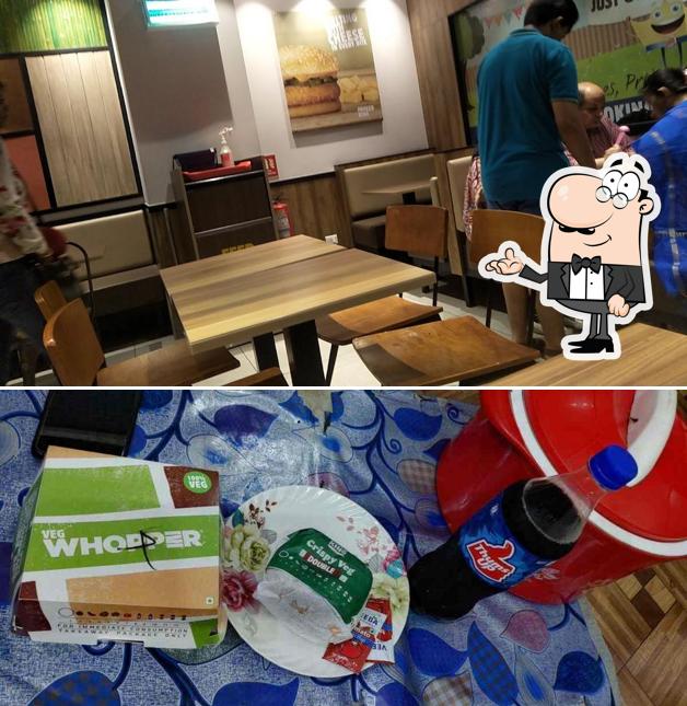 The interior of Burger King