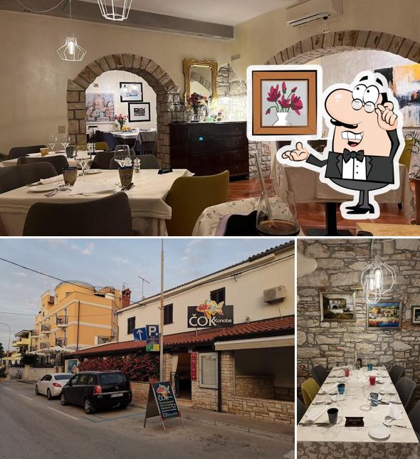 La interni e esterno del ristorante