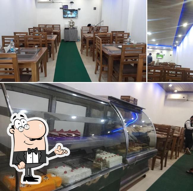 The interior of Pahalgam cafe and restaurant