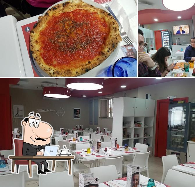 La interni e cibo del ristorante