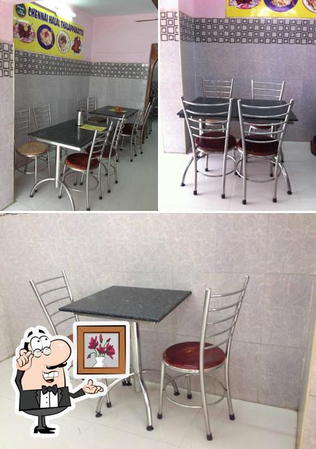 The interior of Chennai Halal Thalapakattuu Briyani & Fast Food