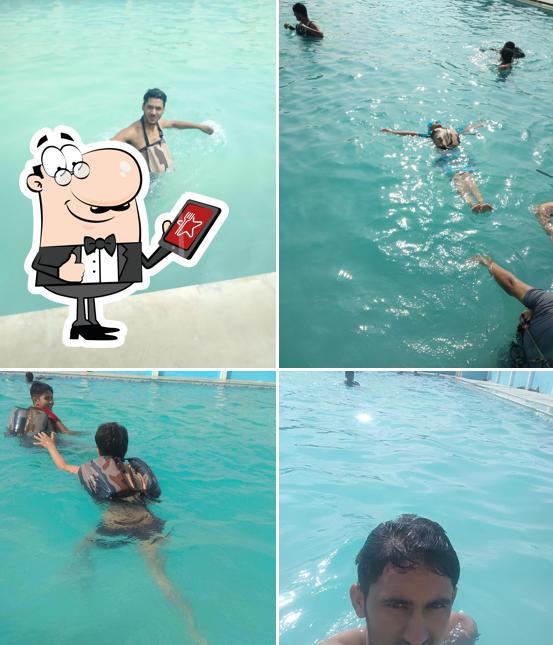 The exterior of Jhilmil Resort (Swimming Pool)