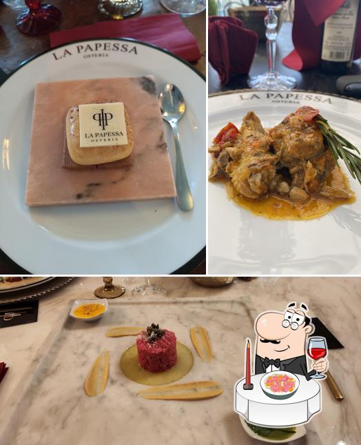 Tartare di tonno al La Papessa Ristorante • Vista Lago