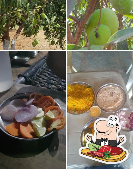 Meat dishes are available at MARUDHAR RAJASTHANI DHABA