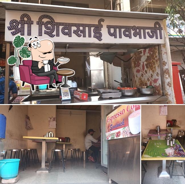The interior of Shree ShivSai Pavbhaji