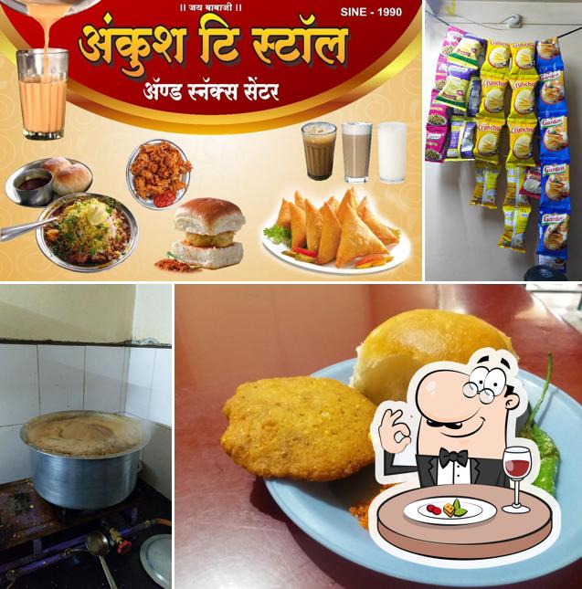 Food at ankush tea stall