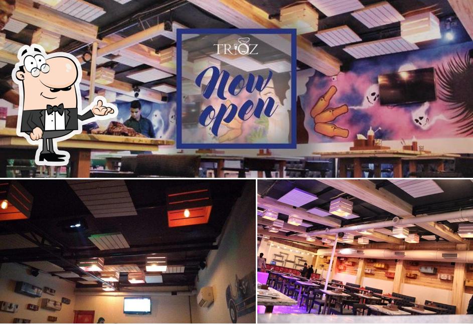 The interior of Trioz The Lounge