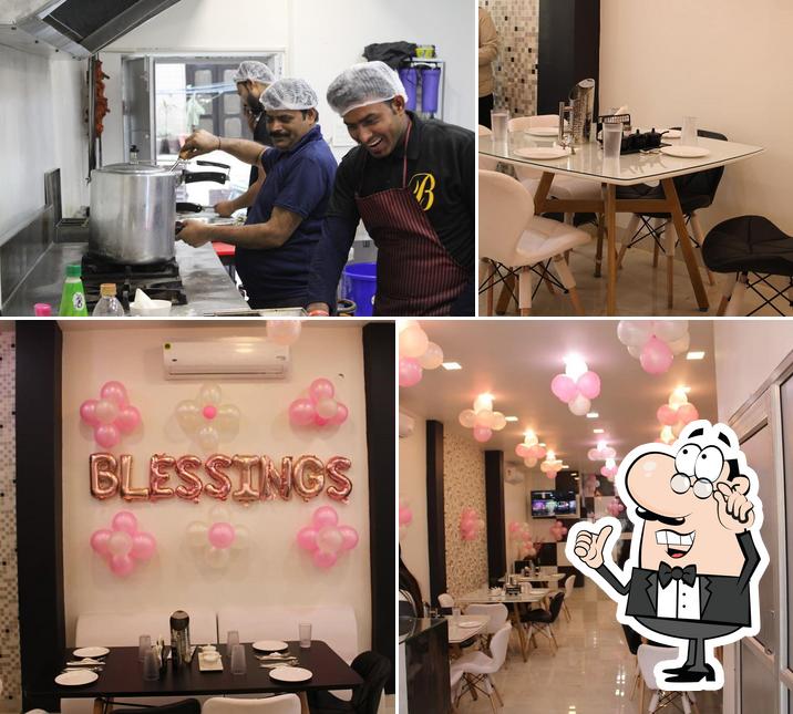 The interior of Blessings Restaurant