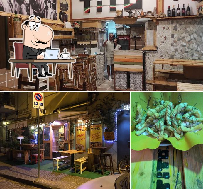 Gli interni di Pizzeria TITO'