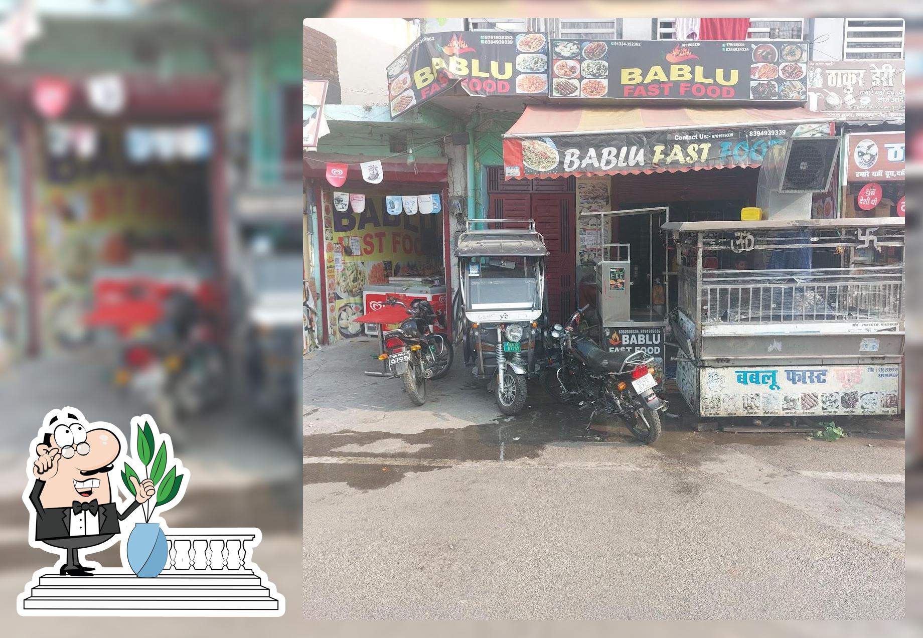 The outside area is an important feature of Bablu Fast Food