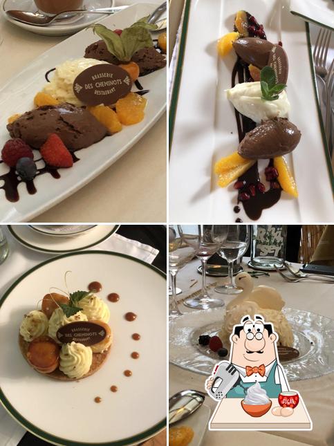 Brasserie des Cheminots offre un'ampia selezione di dolci