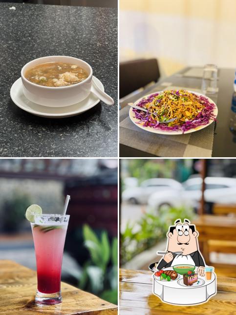 Hot and sour soup at Cochin Majlis - The Food Mall, Muvattupuzha