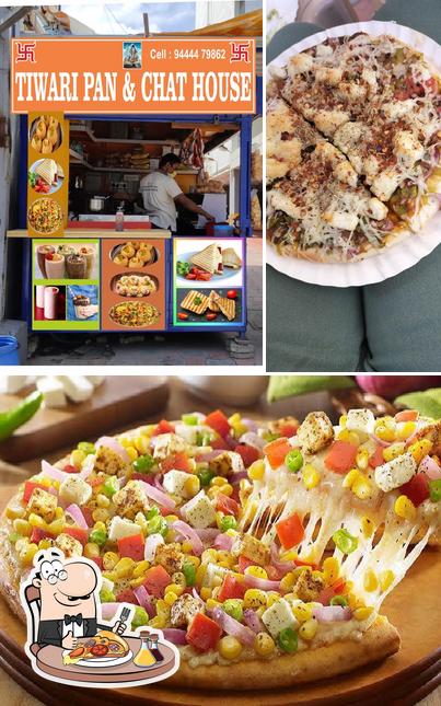 Order pizza at Tiwari Pan and Chaat House
