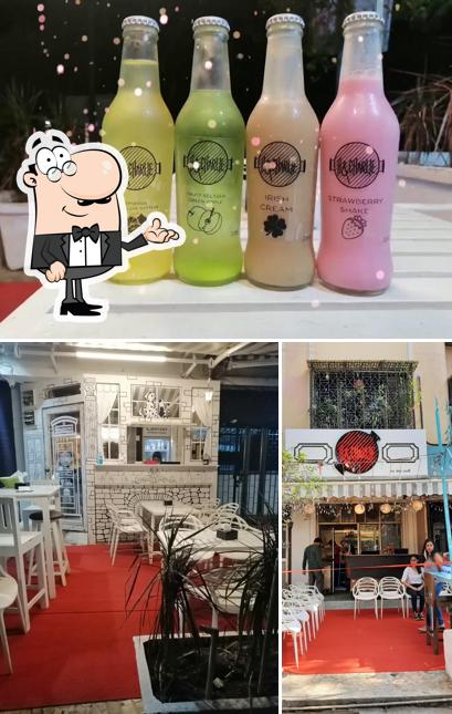 The picture of interior and beer at H&Charlie The Steak House