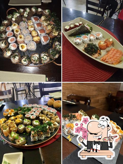 Presenteie-se com sushi no Wrap Roll Sushi
