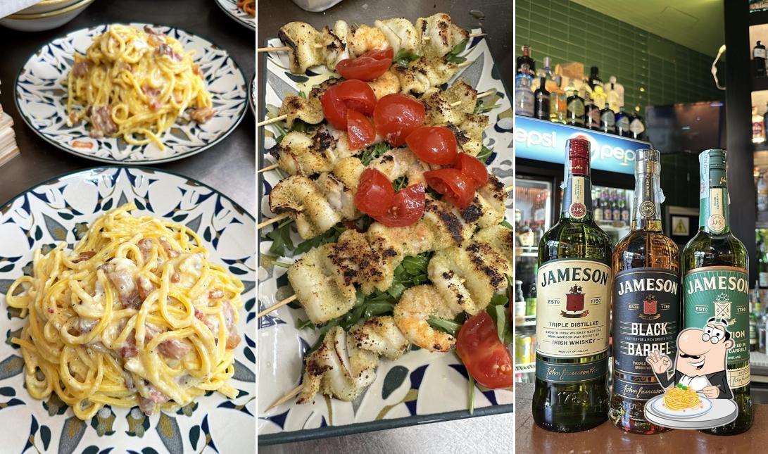 Spaghetti alla carbonara al Dejavu Drink & Food