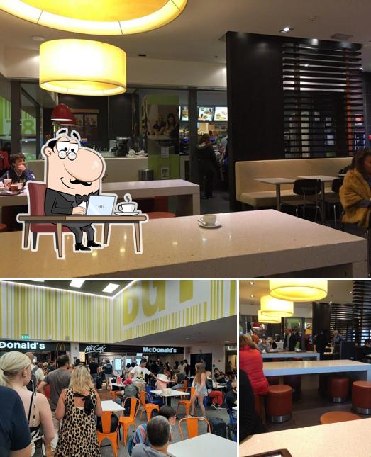 Gli interni di Mc donald's